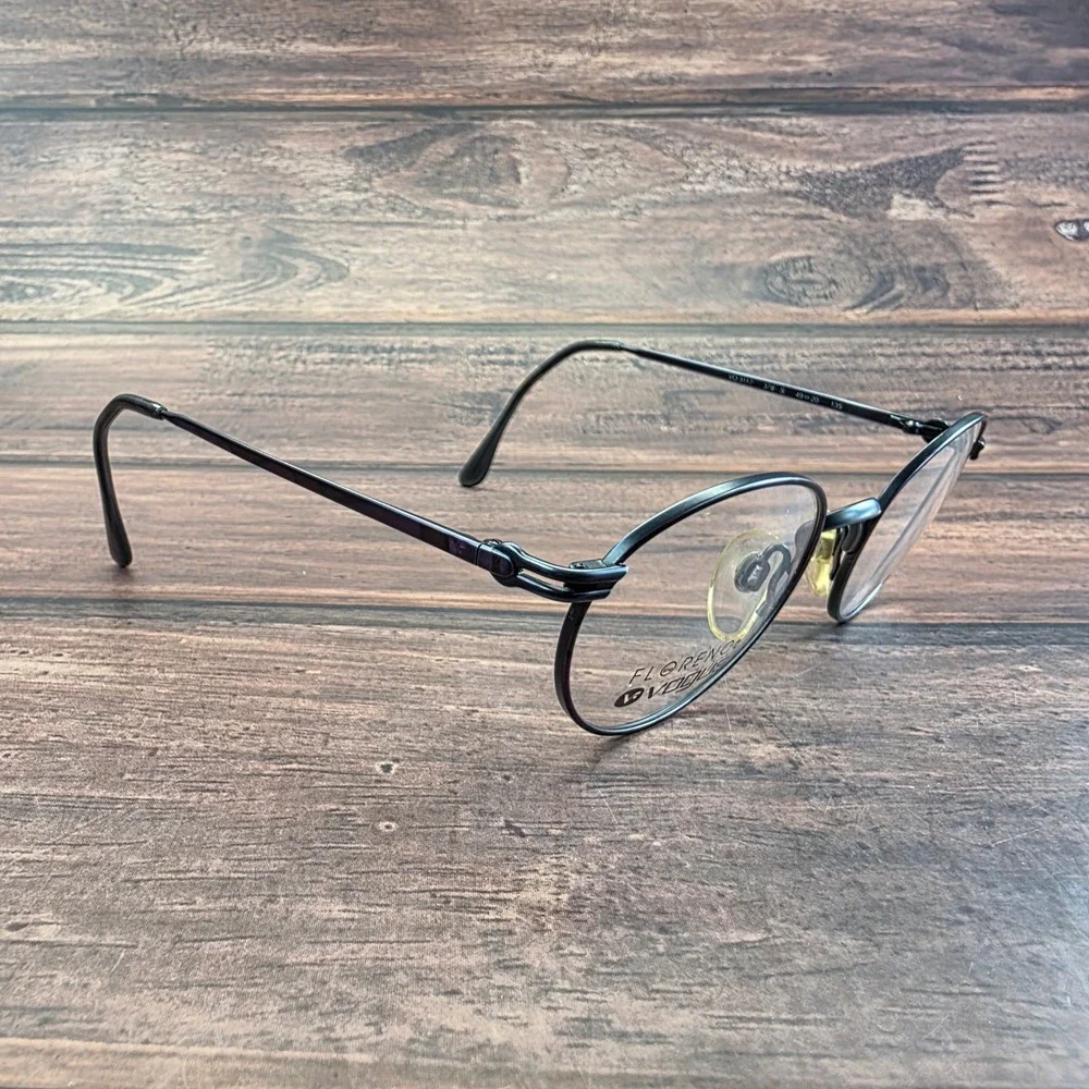 Vogue Florence VO 3117 378-S Black Purple Oval Eyeglasses Frames Italy 49-20 135